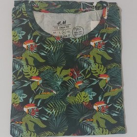 تصویر تیشرت نخ پنبه زنانه اچ اند ام قواره دار اصلی بنگلادشی T-shirt H&M