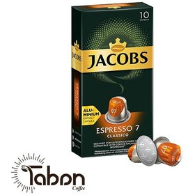 تصویر کپسول قهوه جاکوبز مدل اسپرسو کلاسیک 7 بسته 10 عددی Jacobs ا 02356 02356