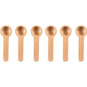 تصویر قاشق ادویه چوبی 8.5 سانتی 6 تایی 