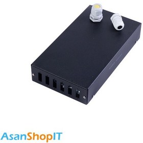 تصویر پچ پنل فیبر نوری دیواری 6 پورت داپلکس کبیر صنعت Kabir Sanat 6 Port Duplex Wall Mount Optic Fiber Patch Panel