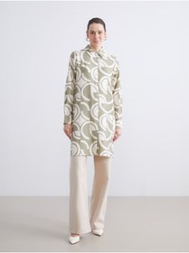 تصویر پیراهن زنانه رنگارنگ ال سی وایکیکی | W5LG86Z8 LC Waikiki 