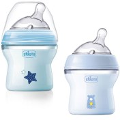 تصویر شیشه شیر چیکو مدل نچرال فیلینگ ظرفیت ۱۵۰ میلی لیتر طرح خرس و ستاره 