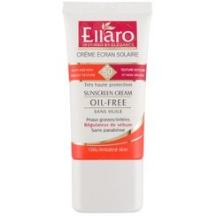 تصویر کرم ضد آفتاب فاقد چربی الارو (Ellaro) با +SPF50 بی رنگ حجم 40 میلی‌لیتر ضد آفتاب صورت مدل SPF50 مناسب برای انواع پوست SPF 50 حجم 40 میلی‌لیتر برند الارو بی رنگ