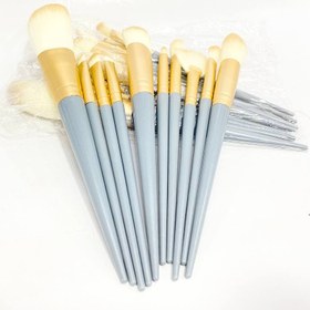 تصویر ست براش آرایشی ۱۰ تیکه الیاف طبیعی 