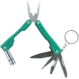 تصویر انبردست چند کاره سایز کوچک چراغ‌قوه‌دار 9 در 1 