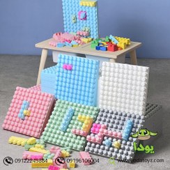 تصویر صفحه لگو دیواری ۹ عددی ۳۰ در ۳۰ 