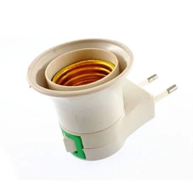 تصویر سرپیچ دوشاخه دار کلید دار socket lamp holder with switch