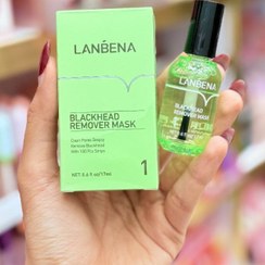 تصویر چسب پاک کننده بینی لنبنا مدل چای سبز حجم ۱۷ میلی لیتر 