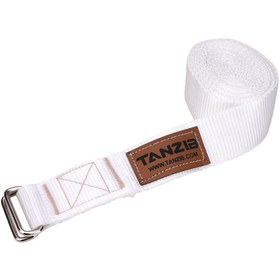 تصویر کمربند یوگا طول 2.5 متری تن زیب شیری Tanzib Yoga Band 250cm