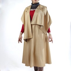 تصویر شنل و دامن سانتانای نخودی آهو 