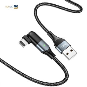 تصویر کابل لایتنینگ هوکو مدل U100 طول 1.2 متر U100 Orbit, USB to Lightning charging data cable