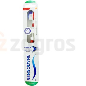 تصویر مسواک سنسوداین مدل RAPID ACTION SOFT ا Sensodyne Toothbrush Rapid Action Soft Sensodyne Toothbrush Rapid Action Soft
