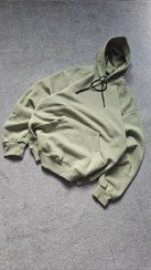 تصویر هودی صدری ساده 3 نخ پنبه قواره باکسی کد HOD0001 