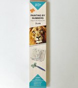 تصویر رنگ آمیزی با اعداد بزرگسال 50در40 - طرح شیر - 1000849 