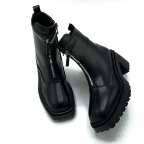 Stradivarius black ankle top boots