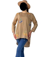 تصویر شومیز پشت بلند لنین خامه دوزی 