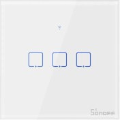 تصویر کلید هوشمند لمسی 3 پل سونوف SONOFF T1EU3C SONOFF T1EU3C Wi-Fi Smart Wall Touch Switches
