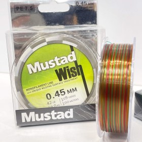 تصویر نخ هفت رنگ 100 متر موستاد MUSTAD MONOFILAMENT LINE 100m