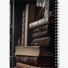 تصویر دفتر نت موسیقی 100 برگ خندالو طرح کتاب (Book) 