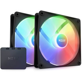 تصویر فن کیس NZXT F140 RGB Core - پک دوتایی - سایز 140 میلیمتر - سیاه 