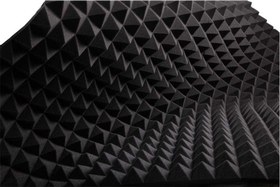 تصویر فوم اکوستیک هرمی دانسیته ۳۵ با۵سال ضمانت ا Pyramid acoustic panel Pyramid acoustic panel