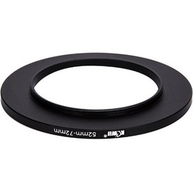 تصویر آداپتور افزایشی فیلتر کی وی مدل 52mm-72mm 