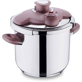 تصویر زودپز کرکماز مدل BELLA ROSEGOLD A174 گنجایش 7 لیتر Korkmaz Bella Rosegold Pressure Cooker 7.0 Lt A174