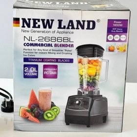 تصویر مخلوط کن کن صنعتی نیولند مدل 2686 تیغه های تیتانیومی Newland Industrial Blender Model 2686 Titanium Blades