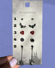 تصویر گوشواره میخی هالووینی - ۱ 