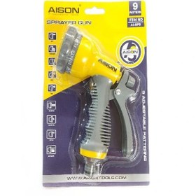 تصویر آب پاش ۹ حالته آیسون بدنه پلاستیکی 