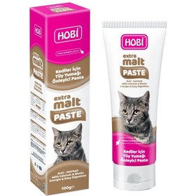 تصویر خمیر مالت اکسترا گربه هوبی وزن 100 گرم Hobi Extra Malt Paste 100 gr