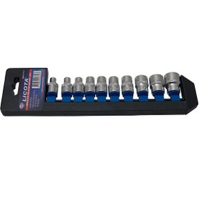 تصویر مجموعه 10 عددی سری بکس لیکوتا مدل ABS-12111 LICOTA 10 PSC 3/8 Dr Socket Set Model ABS-12111