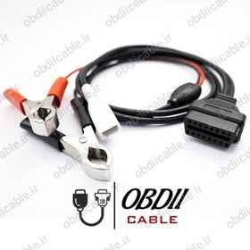 تصویر کابل OBDII 2PIN(دو فیش قدیم) OBDIICABLE