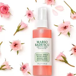 تصویر اسپری آبرسان گل رز و آلوئه ورا ماریو بادسکو ۲۹ میل Mario Badescu Facial Spray With Aloe, Herbs And Rosewater