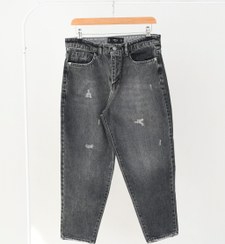 تصویر شلوار مام استایل طوسی زاپدار منگو 