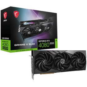 تصویر کارت گرافیک ام اس آی مدل GeForce RTX 4080 Super Gaming X Slim 16GB GDDR6X 