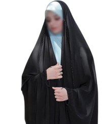 تصویر چادر عربی مشکی جواهردوزی روشا کد 12083 