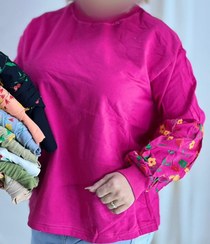 تصویر تیشرت استین بلند گلدوزی 