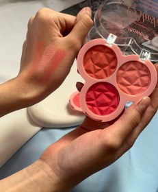 تصویر پالت رژگونه ی ۳ رنگ Gulflower