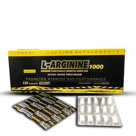 تصویر ال آرژنین 1000 میلی گرم بلیستر ژن استار 120 قرص L Arginine 1000mg Genestar 120tabs Blister