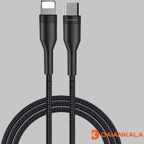 تصویر کابل لایتنینگ به type-c برند wuw مدل x160 ا Lightning cable to type-c brand wuw model x160 Lightning cable to type-c brand wuw model x160