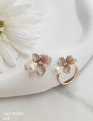 تصویر انگشتر مروارید و ارکیده ژوپینگ کد 03027 