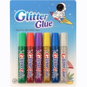 تصویر چسب اکلیلی مایع ۶ رنگ مناسب طراحی و کاردستی 