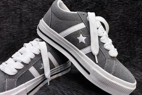 تصویر ونس مردانه طوسی طرح All star - 4 vans men grey all star 117