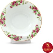 تصویر کاسه سالاد خوری چینی زرین ایران مدل بیدگل سایز ۱۴ درجه یک بسته ۶ عددی 