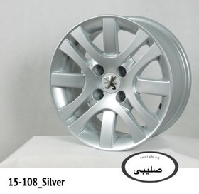 تصویر رینگ فابریک سایز۱۵ (۱۰۸×۴) نقره‌ای صلیبی (نیریز) ا Original Wheel size 15"(4×108) Silver Neyriz Original Wheel size 15"(4×108) Silver Neyriz