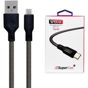 تصویر ابل تبدیل USB به MicroUSB وکو مدل WE-07 طول 1 متر WECO WE-07