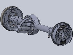 تصویر مدلسازی دیفرانسیل خودرو به کمک سالیدورکس 