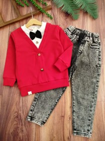 تصویر بلوز یلدایی یقه پاپیون 