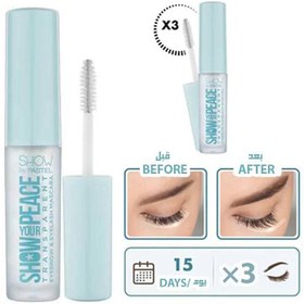 تصویر ژل تقویت کننده مژه و ابرو پاستل مدل Transparent Pastel Transparent Eyebrow & Eyelash Mascara